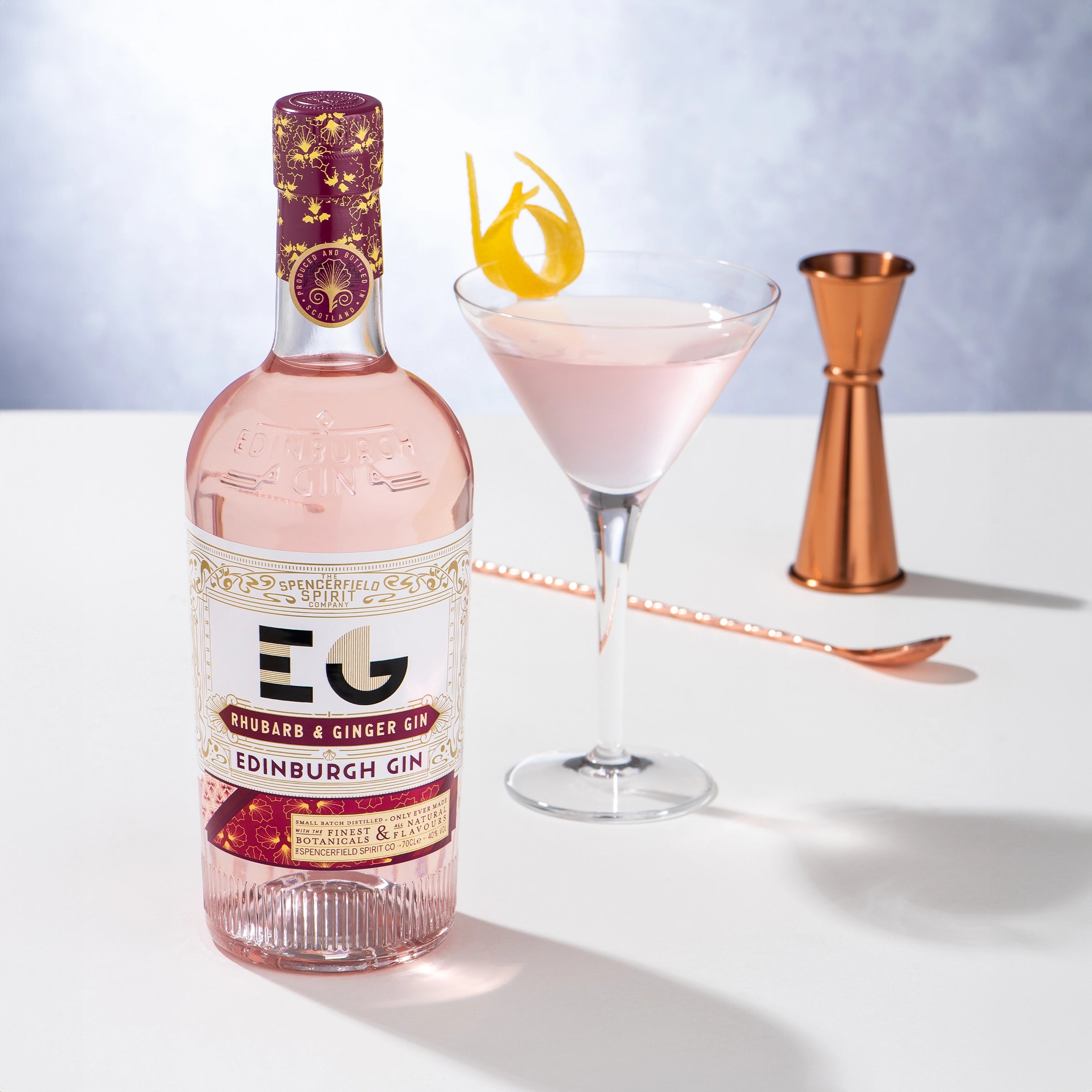Rhubarb & Ginger Martini