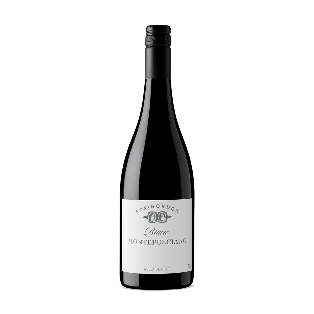 Fox Gordon Bravio Montepulciano 750ml. Swifty's Beverages.